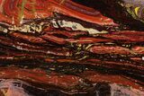 Polished Tiger Iron Stromatolite Slab - Billion Years #178760-1